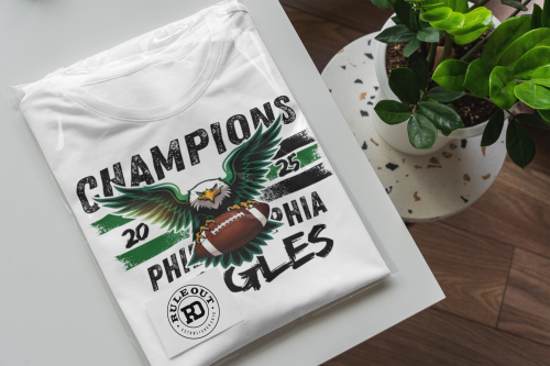 KOSZULKA MĘSKA NFL CHAMPIONS 2025 PHILADELPHIA EAGLES SUPER BOWL 6