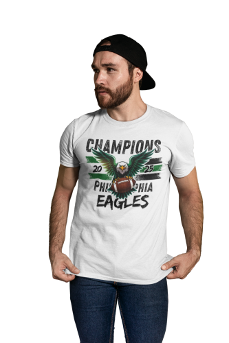 KOSZULKA MĘSKA NFL CHAMPIONS 2025 PHILADELPHIA EAGLES SUPER BOWL 4