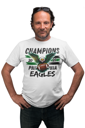 KOSZULKA MĘSKA NFL CHAMPIONS 2025 PHILADELPHIA EAGLES SUPER BOWL 5