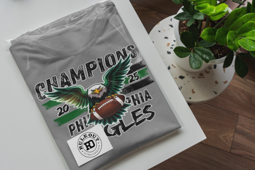 KOSZULKA MĘSKA NFL CHAMPIONS 2025 PHILADELPHIA EAGLES SUPER BOWL 6