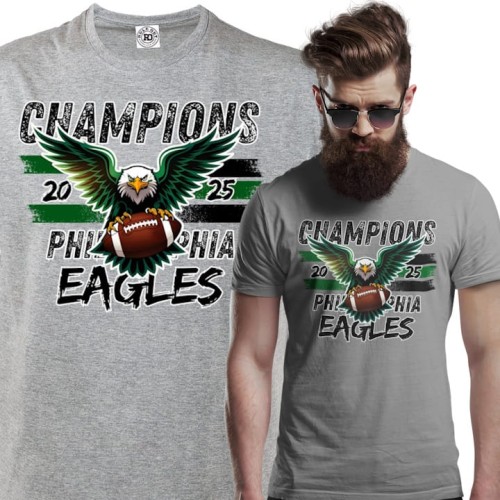 KOSZULKA MĘSKA NFL CHAMPIONS 2025 PHILADELPHIA EAGLES SUPER BOWL 1