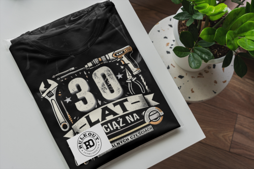 KOSZULKA PREZENT NA 30 URODZINY 30 LAT NA ORYGINALNYCH CZĘŚCIACH TORBA GRATIS 7