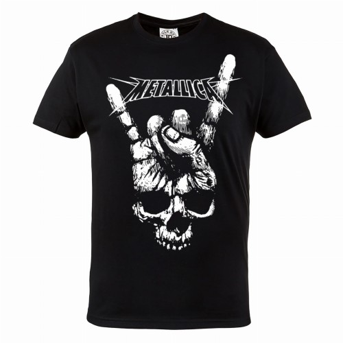 MĘSKA KOSZULKA BAWEŁNIANA MUZYCZNA CZACHA METALLICA   