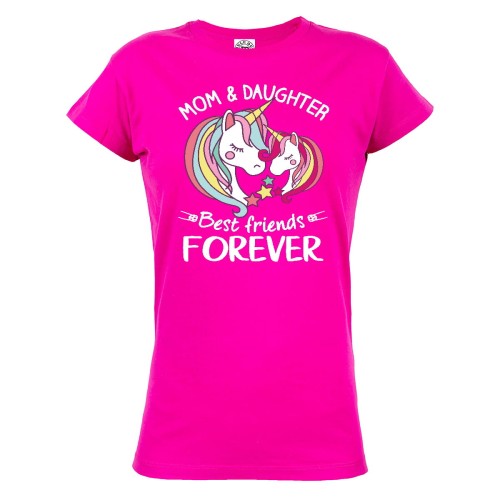 KOSZULKA DAMSKA PREZENT NA DZIEŃ MAMY MOM&DAUGHTER BEST FRIENDS 