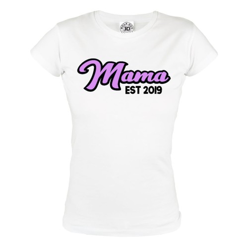 KOSZULKA DAMSKA PREZENT NA DZIEŃ MAMY MAMA EST KOSZULKA PERSONALIZOWANA 