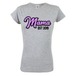 KOSZULKA DAMSKA PREZENT NA DZIEŃ MAMY MAMA EST II KOSZULKA PERSONALIZOWANA