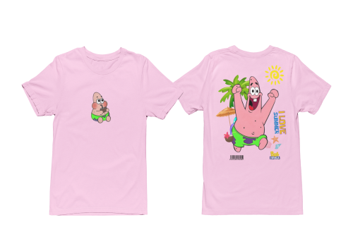 MĘSKA KOSZULKA NA LATO SPONGEBOB I LOVE SUMMER PATRYK ROZGWIAZDA 2