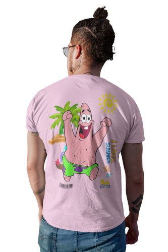 MĘSKA KOSZULKA NA LATO SPONGEBOB I LOVE SUMMER PATRYK ROZGWIAZDA 4