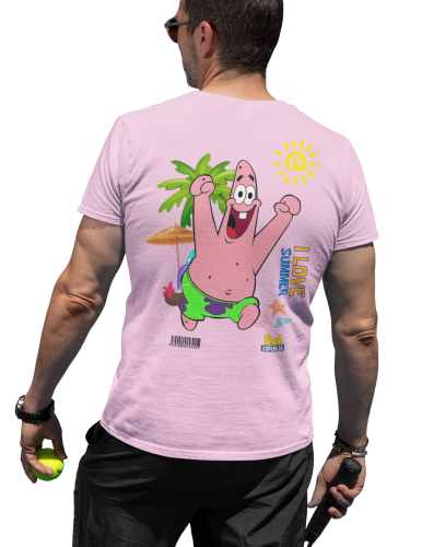 MĘSKA KOSZULKA NA LATO SPONGEBOB I LOVE SUMMER PATRYK ROZGWIAZDA 3