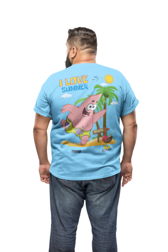 MĘSKA KOSZULKA NA LATO SPONGEBOB I LOVE SUMMER PATRYK ROZGWIAZDA 5