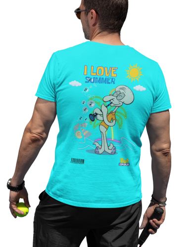 MĘSKA KOSZULKA NA LATO SPONGEBOB I LOVE SUMMER SKALMAR OBŁYNOS 3