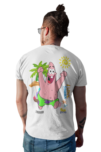 MĘSKA KOSZULKA NA LATO SPONGEBOB I LOVE SUMMER PATRYK ROZGWIAZDA 4