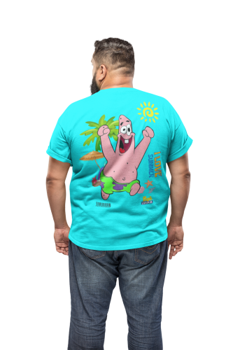 MĘSKA KOSZULKA NA LATO SPONGEBOB I LOVE SUMMER PATRYK ROZGWIAZDA 5