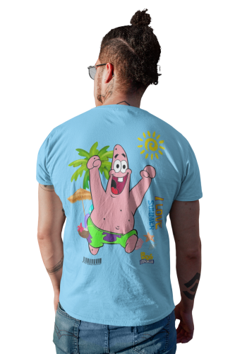 MĘSKA KOSZULKA NA LATO SPONGEBOB I LOVE SUMMER PATRYK ROZGWIAZDA 4