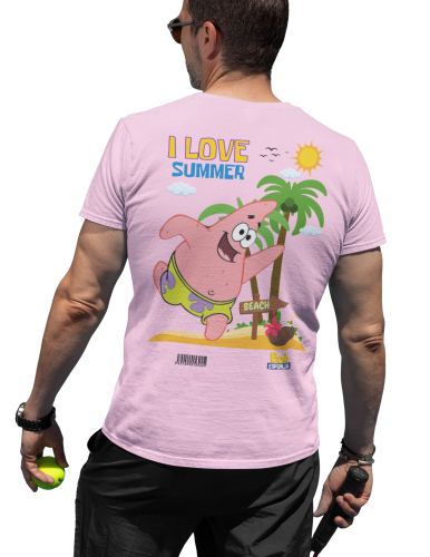 MĘSKA KOSZULKA NA LATO SPONGEBOB I LOVE SUMMER PATRYK ROZGWIAZDA 3