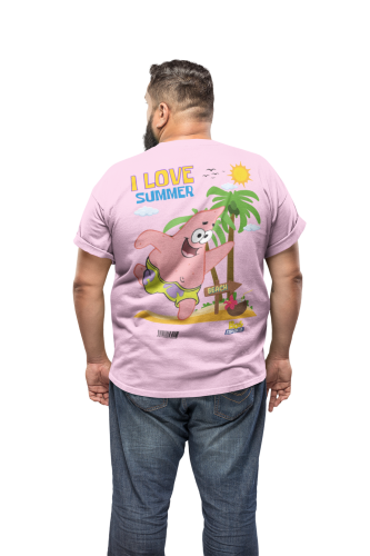 MĘSKA KOSZULKA NA LATO SPONGEBOB I LOVE SUMMER PATRYK ROZGWIAZDA 5