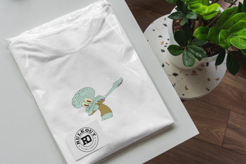 MĘSKA KOSZULKA NA LATO SPONGEBOB I LOVE SUMMER SKALMAR OBŁYNOS 6