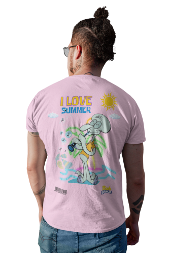 MĘSKA KOSZULKA NA LATO SPONGEBOB I LOVE SUMMER SKALMAR OBŁYNOS 4