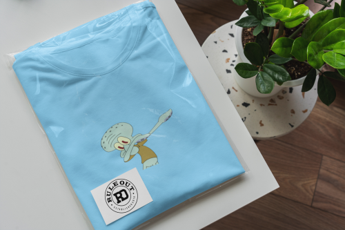 MĘSKA KOSZULKA NA LATO SPONGEBOB I LOVE SUMMER SKALMAR OBŁYNOS 6