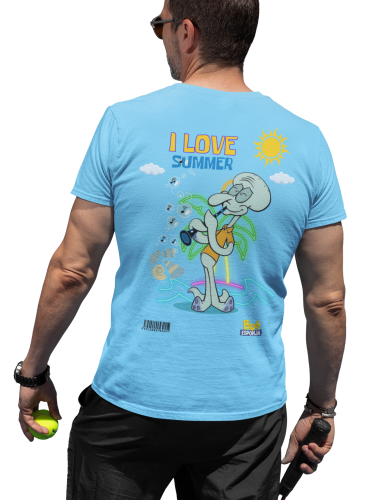 MĘSKA KOSZULKA NA LATO SPONGEBOB I LOVE SUMMER SKALMAR OBŁYNOS 3
