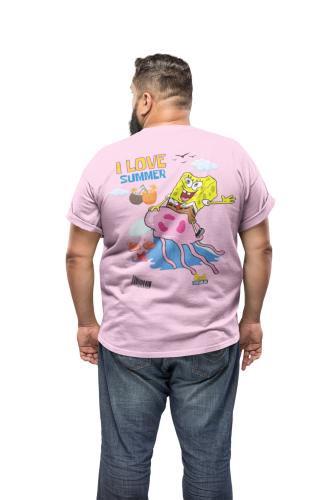 MĘSKA KOSZULKA NA LATO SPONGEBOB KANCIASTOPORTY I LOVE SUMMER 5