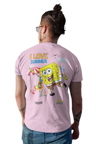 MĘSKA KOSZULKA NA LATO SPONGEBOB KANCIASTOPORTY I LOVE SUMMER 4