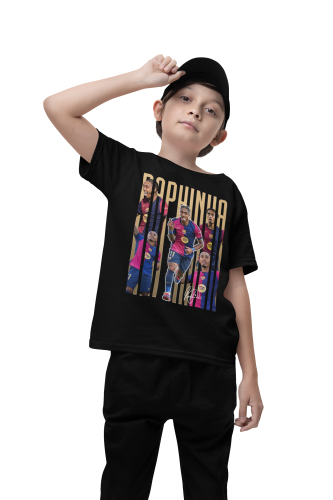 DZIECIĘCA KOSZULKA PIŁKARSKA RAPHINHA PIŁKA NOŻNA FC BARCELONA 4