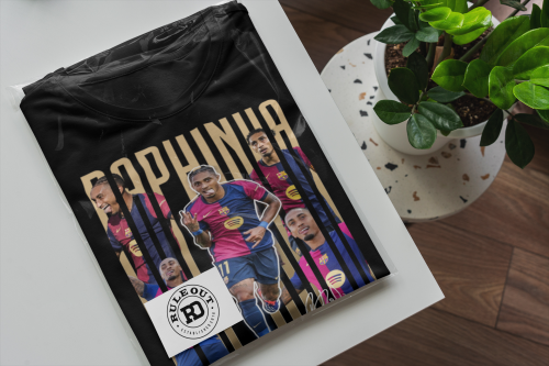 DZIECIĘCA KOSZULKA PIŁKARSKA RAPHINHA PIŁKA NOŻNA FC BARCELONA 6