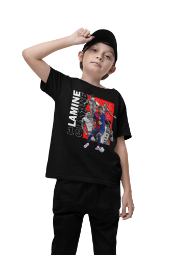 DZIECIĘCA KOSZULKA PIŁKARSKA LAMINE YAMAL PIŁKA NOŻNA FC BARCELONA 4