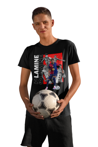 DZIECIĘCA KOSZULKA PIŁKARSKA LAMINE YAMAL PIŁKA NOŻNA FC BARCELONA 5