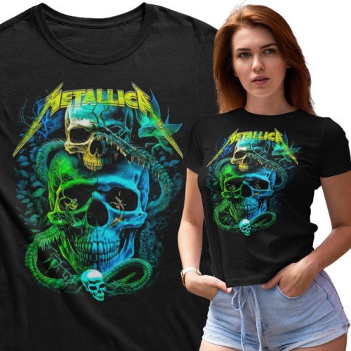 DAMSKA KOSZULKA MUZYCZNA METALLICA NA KONCERT DLA FANKI CZACHA 1