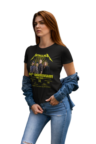 DAMSKA KOSZULKA MUZYCZNA METALLICA NA KONCERT 44 ROCZNICA ISTNIENIA ZESPOŁU 1981-2025 5
