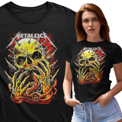 DAMSKA KOSZULKA MUZYCZNA METALLICA NA KONCERT DLA FANKI CZACHA 1