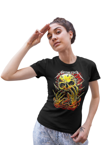 DAMSKA KOSZULKA MUZYCZNA METALLICA NA KONCERT DLA FANKI CZACHA 3