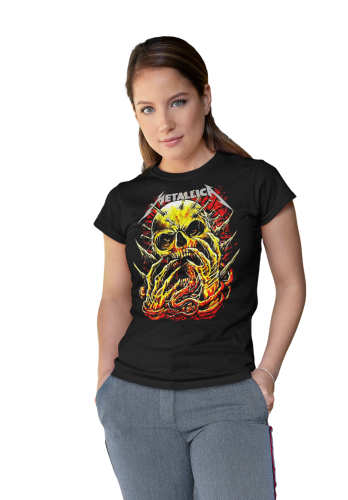 DAMSKA KOSZULKA MUZYCZNA METALLICA NA KONCERT DLA FANKI CZACHA 4