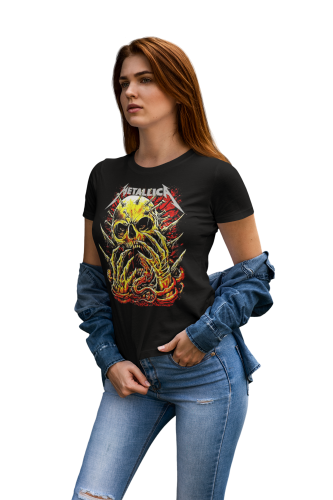DAMSKA KOSZULKA MUZYCZNA METALLICA NA KONCERT DLA FANKI CZACHA 5
