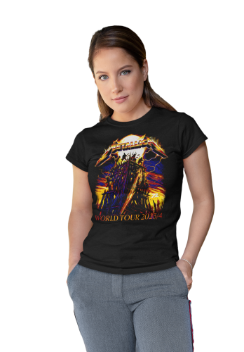 DAMSKA KOSZULKA MUZYCZNA METALLICA NA KONCERT DLA FANKI WORLD TOUR 2023/24 4