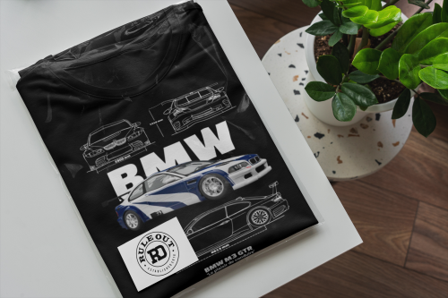 KOSZULKA MĘSKA MOTORYZACYJNA BMW M3 GTR 6