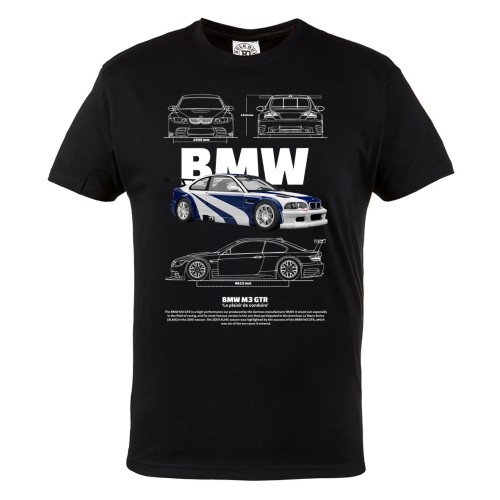 KOSZULKA MĘSKA MOTORYZACYJNA BMW M3 GTR 2