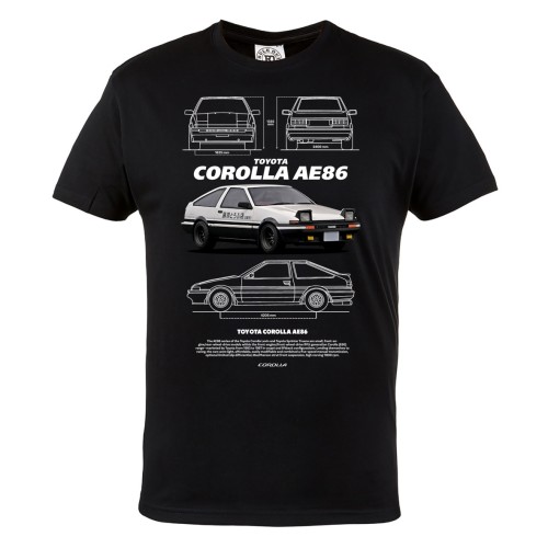 KOSZULKA MĘSKA MOTORYZACYJNA TOYOTA COROLLA AE86 2