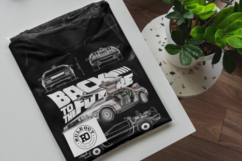 KOSZULKA MĘSKA MOTORYZACYJNA DELOREAN DMC-12 POWRÓT DO PRZYSZŁOŚCI 6