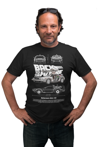 KOSZULKA MĘSKA MOTORYZACYJNA DELOREAN DMC-12 POWRÓT DO PRZYSZŁOŚCI 5