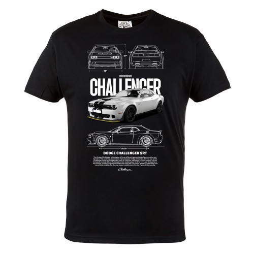 KOSZULKA MĘSKA MOTORYZACYJNA DODGE CHALLENGER SRT 2