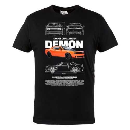 KOSZULKA MĘSKA MOTORYZACYJNA DODGE CHALLENGER SRT DEMON 2