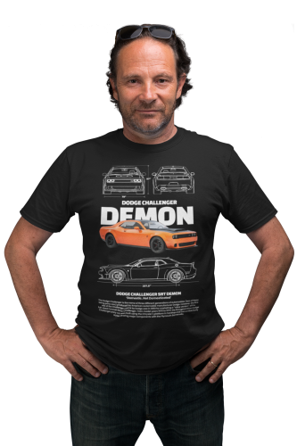 KOSZULKA MĘSKA MOTORYZACYJNA DODGE CHALLENGER SRT DEMON 5