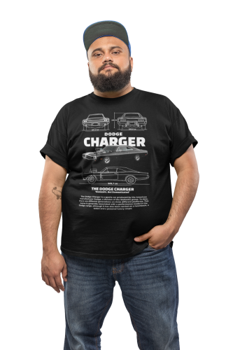 KOSZULKA MĘSKA MOTORYZACYJNA DODGE CHARGER 1970 3