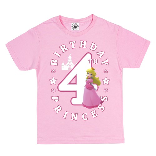  DZIECIĘCA KOSZULKA PREZENT NA 4 URODZINY DLA DZIEWCZYNKI KSIĘŻNICZKA BIRTHDAY PRINCESS 