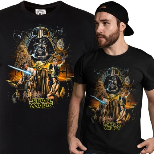 MĘSKA KOSZULKA FILMOWA STAR WARS GWIEZDNE WOJNY 