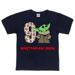 DZIECIĘCA KOSZULKA PREZENT NA 9 URODZINY DLA CHŁOPCA BABY YODA BIRTHDAY BOY