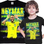 DZIECIĘCA KOSZULKA PIŁKARSKA BRAZYLIA NEYMAR JUNIOR
